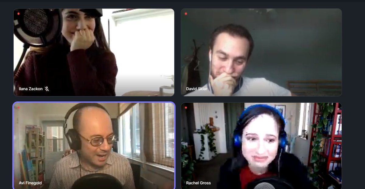 MFraiman's tweet photo. TFW @avtherav rambles on for 5 minutes during a @BonjourChai taping, the guest is politely trying to follow along—but the other hosts start to lose it. https://t.co/m16HkEo8V7