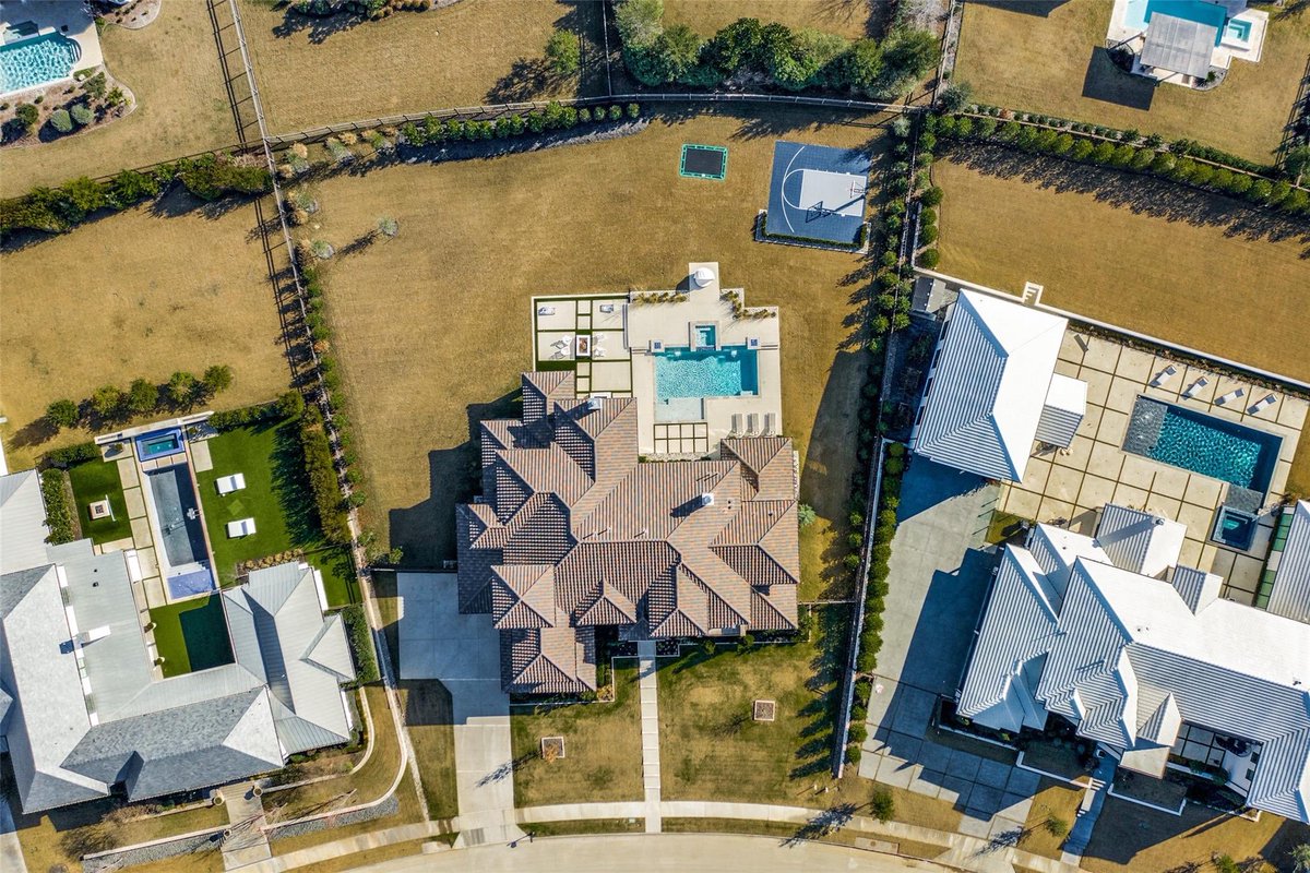 christie_bray's tweet photo. Backyard goals!! Outdoor kitchen, pool, basketball court, large lot, inground trampoline &amp; covered patio!   Located in Frisco!  Could you see yourself living here? https://t.co/mzriBKCuIk