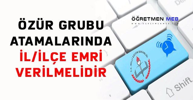 MEB, özür grubu atamalarında başvuru yapan tüm öğretmenlere il/ilçe emri vermelidir. #MEBilemriGerekli

<a href="/tcmeb/">Millî Eğitim Bakanlığı</a>