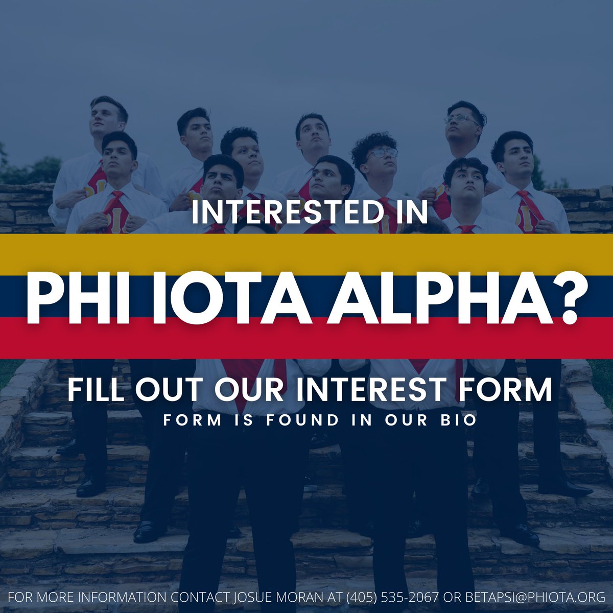 ouphiotas's tweet photo. Recruitment Week is on the prowl. 🦁

Interested in joining the oldest Latino fraternity in existence? Fill out our interest form by clicking the link in our bio in order to stay up to date with our upcoming events. https://t.co/OnPiqViLym