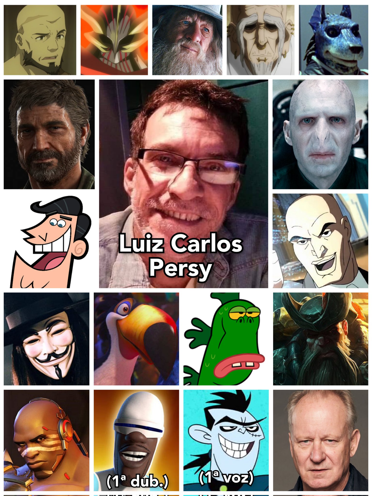 Personagens Com os Mesmos Dubladores! on X: Aquele homem cuja voz