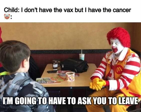 Lukewearechange's tweet image. Ronald McDonald is f****ed upt!