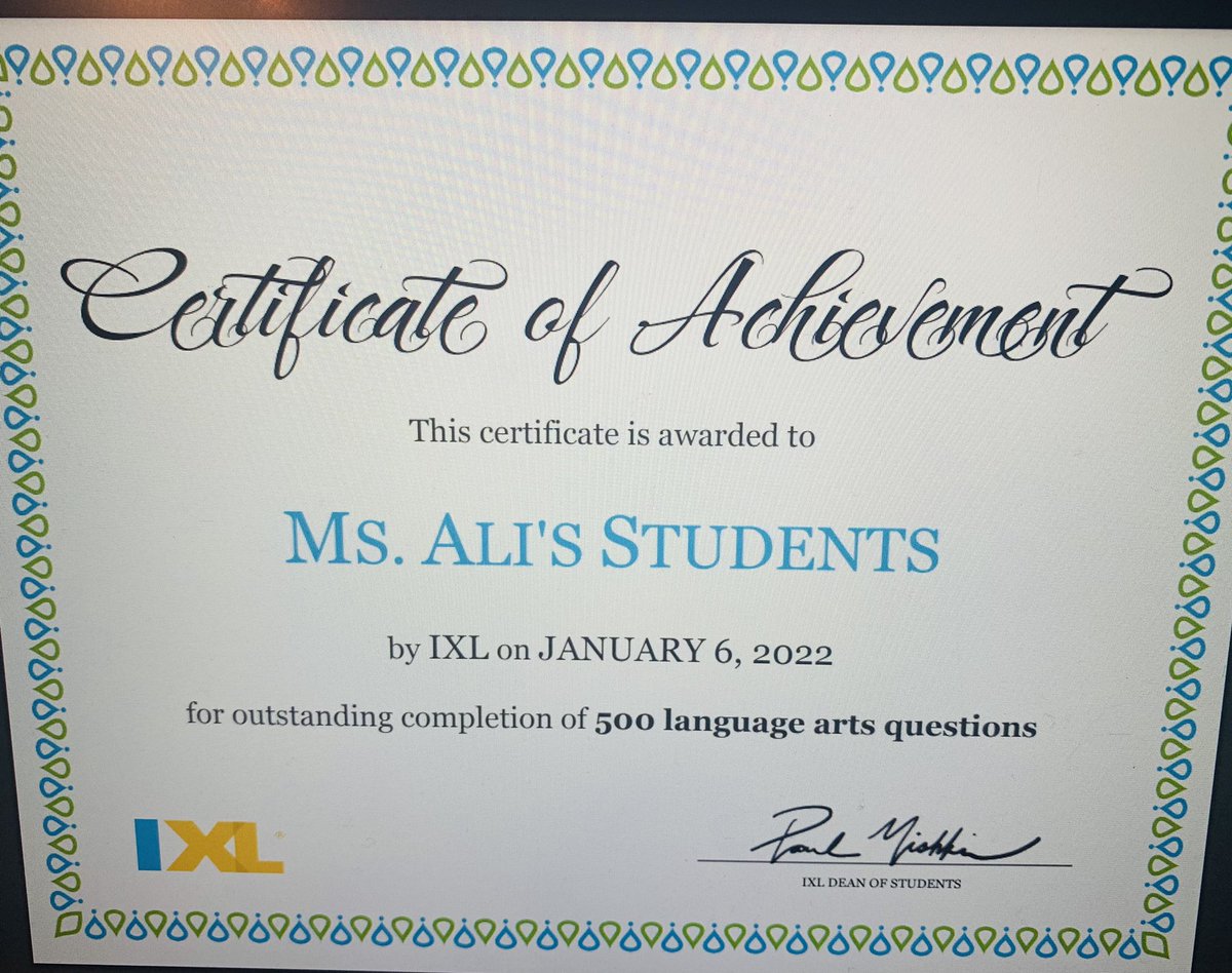 MrsDomenick_K's tweet photo. Congratulations Room 5! Great job using IXL learning ! @wnyecc @MsGlozano @WestNYSchools https://t.co/h2lRjkemL6