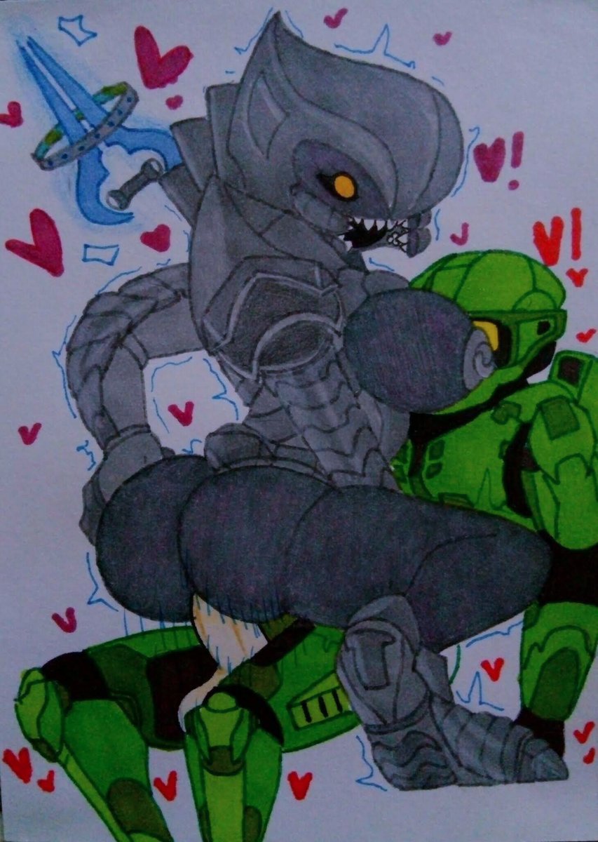 Bonci117Fritz's tweet photo. The arbiter and the green halo 
🐙👌👈🗿 https://t.co/pLF4dCcdIB