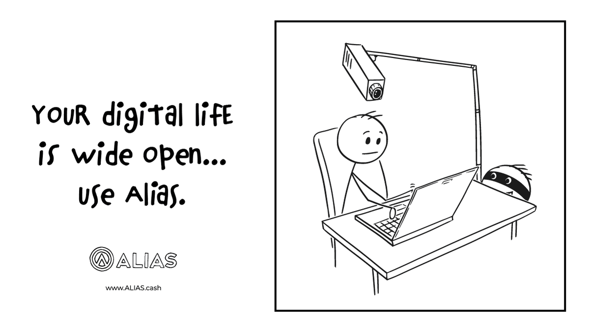 ALIAS_Cash's tweet photo. Your digital life is WIDE OPEN... use #Alias.
Total #UserDataProtection on desktop and on mobile for #Android!
Private send, spend, earn and your IP is also protected.
#FinacialFreedom #ProofofStake https://t.co/OLbFYTRNh8