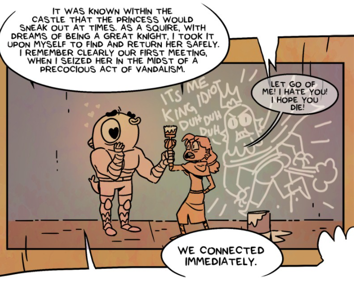 Going through old Elf &amp; Warrior chapters and found this timeless love story. 