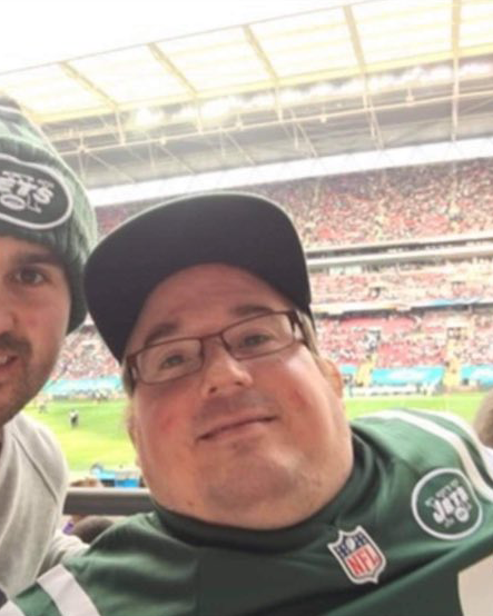 NYJetsinUKandIE's tweet photo. We were deeply saddened to hear recently of the passing of Jets super-fan, Phil Gibson.

He was as big a supporter as you'd ever be likely to meet, and this Friday we felt it was right he took the spotlight. 

RIP, Phil 💚 https://t.co/XaCo0kI5Cm