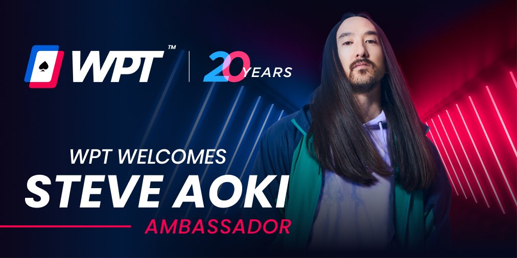 Steve Aoki (@steveaoki) on Twitter photo excited to join the team as an ambassador to <a href="/WPT/">World Poker Tour</a> !! more news on the way so keep ur 👀 peeled! excited to join the team as an ambassador to <a href="/WPT/">World Poker Tour</a> !! more news on the way so keep ur 👀 peeled!