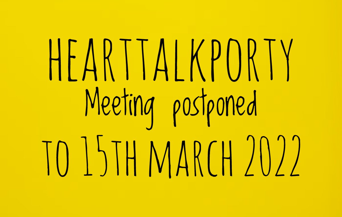 The proposed 23rd Jan 'What Next?' meeting has been postponed to the 15th March at 6.30pm. 
If you'd like to join us please let us know here HeartTalkPorty@gmail.com
To find out more check our report: hearttalkporty.land/htp-short-repo…