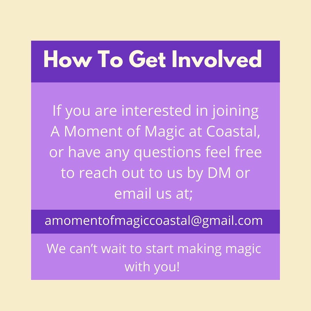 amom_ccu's tweet photo. If you missed us at OK Day, here is a quick cheat sheet of what A Moment of Magic at CCU is all about! We would love to have you join our team of magic makers who work hard to inspire and enrich the lives of children in need.
#amomentofmagic #amom #pediatriccancer #nonprofit https://t.co/io0Uw71wS3