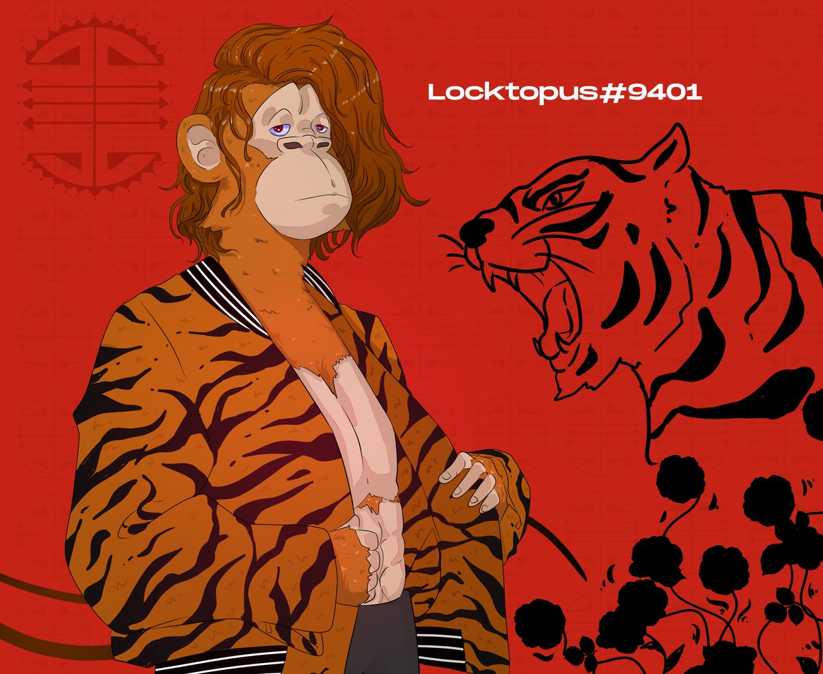 _drlocktopus's tweet photo. Chinese New Year falls on February 1, 2022, beginning the Year of the Tiger🐯
Made a Chinese Zodiac-themed fanart for @HAPEBEASTGANG, with added @HYPEBEAST culture. Hope y'all like it!  #HAPEBEASTGANG #NFT @chrn69 @nggg_eth @0xSolid @TounsiHeat @mi2_003 @DigimentalLDN https://t.co/goWsx6Tt2P