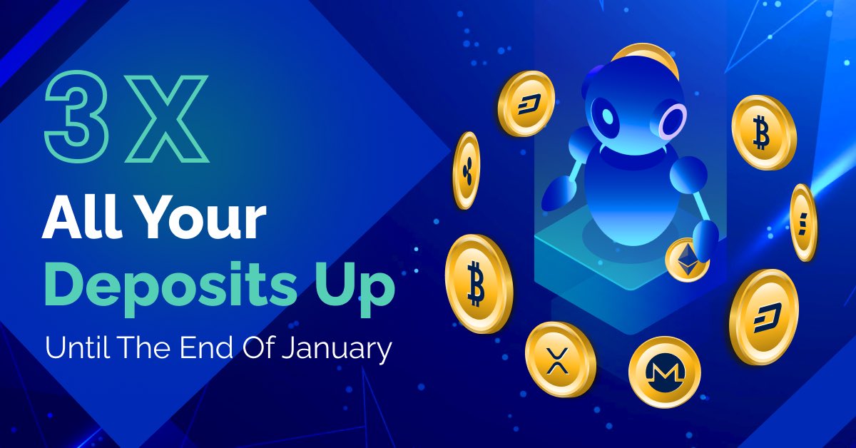 AlgossSmart's tweet photo. Winter is cold, but here's a cool offer! 😎
3X all your deposits up until the end of January. 🤯

For instance, purchasing a $1000 package will land you $3000 to your balance.

So join now and get your INSTANT bonus❗️

#crypto #cryptotrading https://t.co/Vp5qFl5pkm