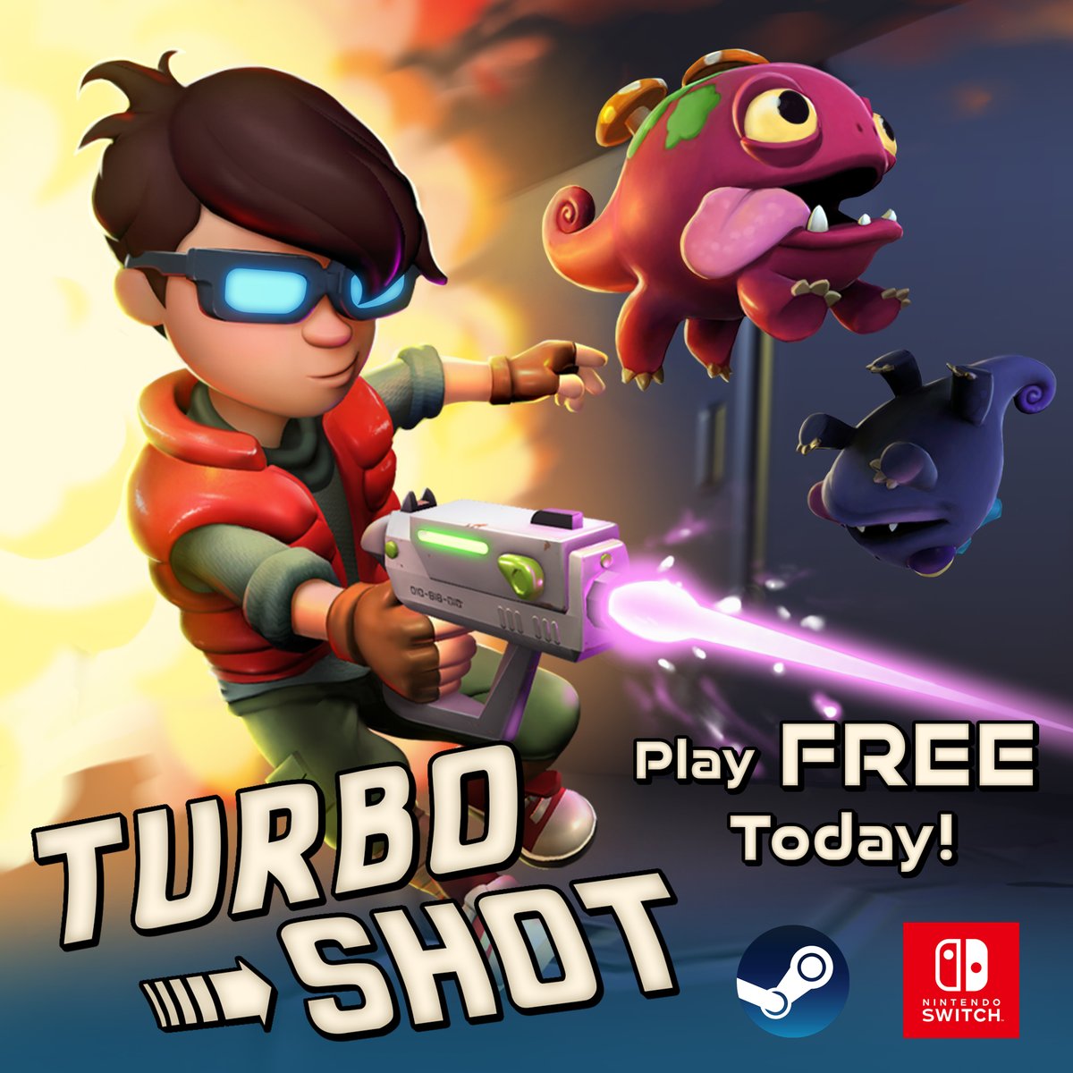 It's here! #TurboShot is now #FREE to play on the Nintendo Switch and on Steam! #Download now!
store.steampowered.com/app/1302460/Tu…
nintendo.com/games/detail/t…