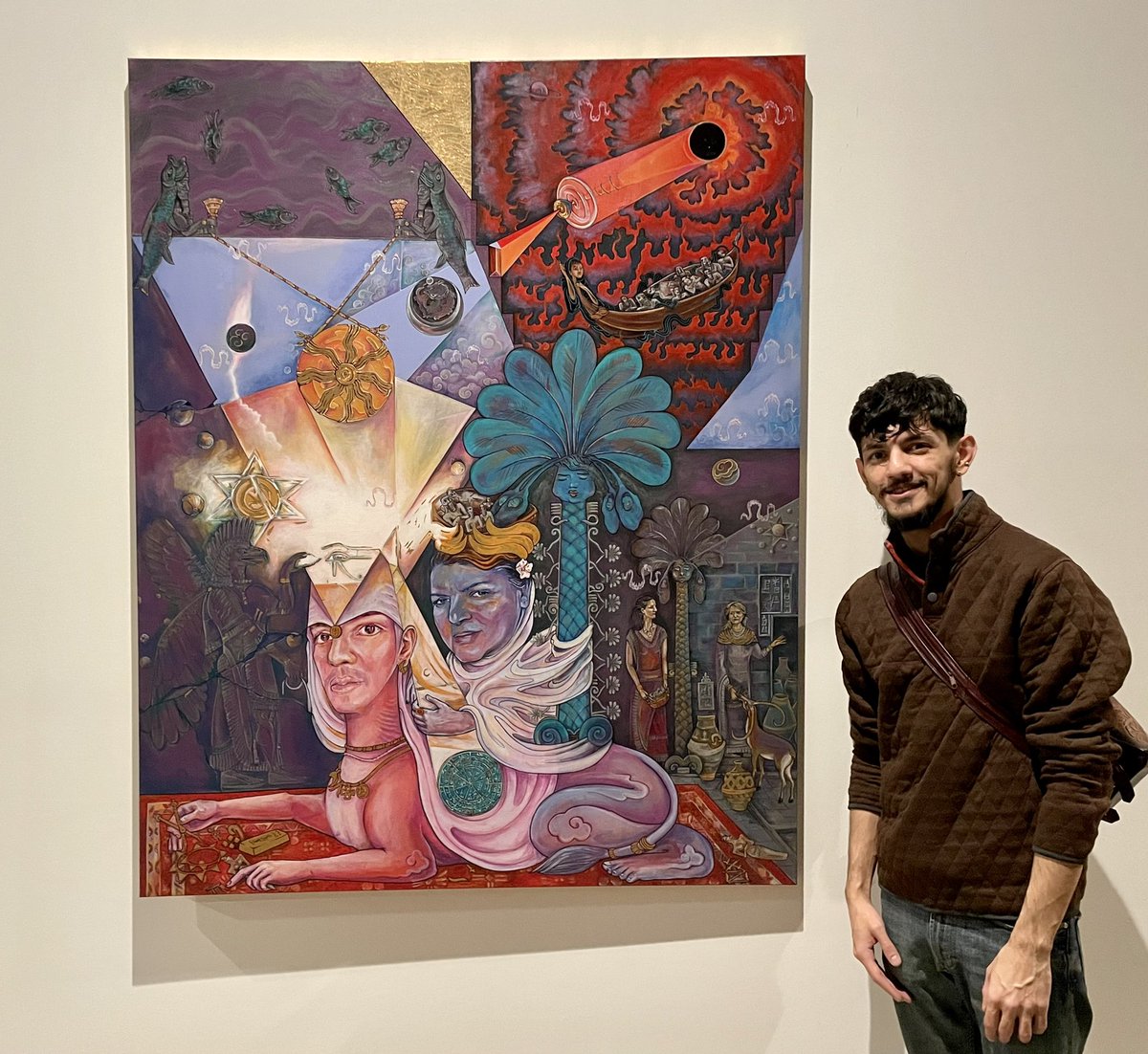 Hello 👋🏼 
I’m Iraqi #artist located in #USA 

This my first #opensea #NFT #nftart 
It’s original #painting for who would want to have a magical #iraqi #egyptian painting.
#available to #Collection
 
Déjà vu of heaven
Acrylic on Canvas 
60in X 48in 
2022

opensea.io/assets/0x495f9…