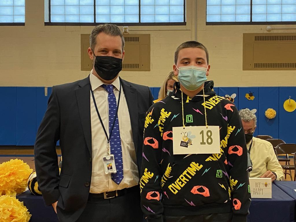 PrincipalEES's tweet image. Congrats to the EES Spelling Bee Champion Mikey B and Runner-Up MacKenzie V!  GREAT JOB!