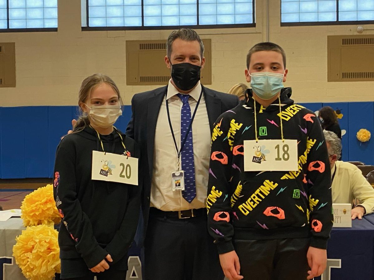 PrincipalEES's tweet image. Congrats to the EES Spelling Bee Champion Mikey B and Runner-Up MacKenzie V!  GREAT JOB!