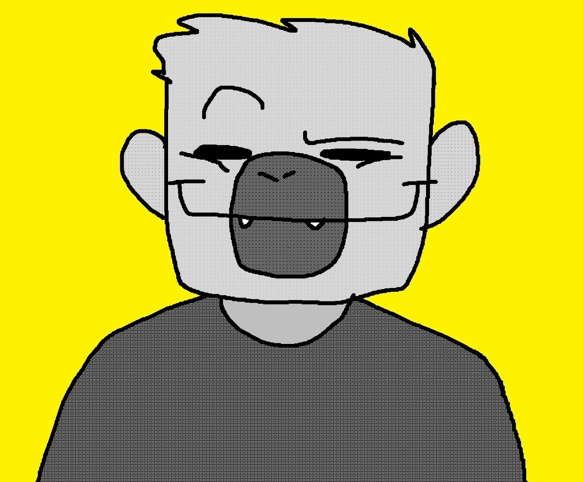 quick sketch in MSPaint
monke :)