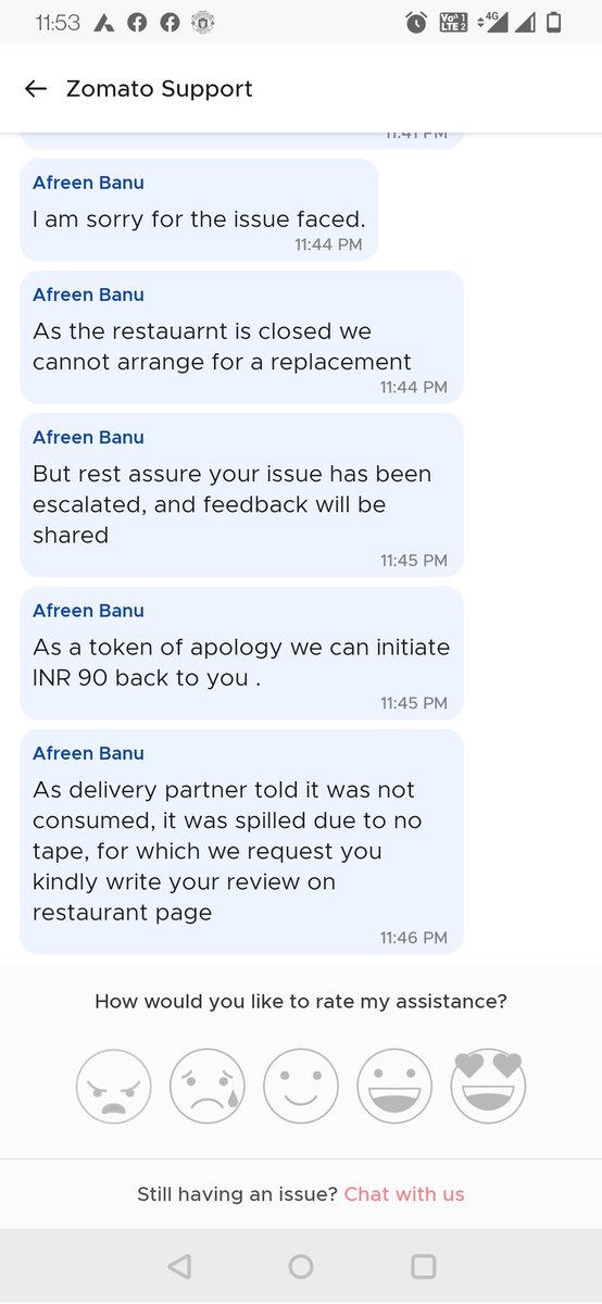 ImRachitJ's tweet image. @zomato Your restaurant didn't used tape and due to it, there was spillage. U r acknowledging the issue &amp;amp; yet issuing only 50% as refund. Seems like your delivery person consumed as no spillage was on box, while everything missing from shake. #Cheat #PoorResponse @Santushtishake