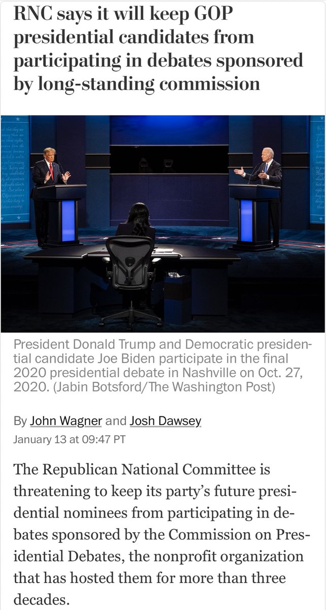TrumpTheBWipe's tweet photo. The “election was rigged” … the Commission on Presidential Debates is “biased” and “loaded with Trump haters and Never Trumpers” 😂 Trump couldn’t win the fair election and couldn’t win a fairly run debate … so they are all tainted!  Pathetic!
#Debates https://t.co/udS7EFZqvg