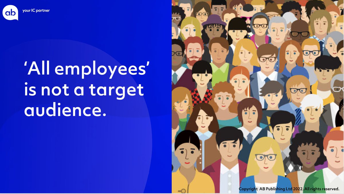The reason why audience segmentation and employee personas are key to effective #internalcomms.