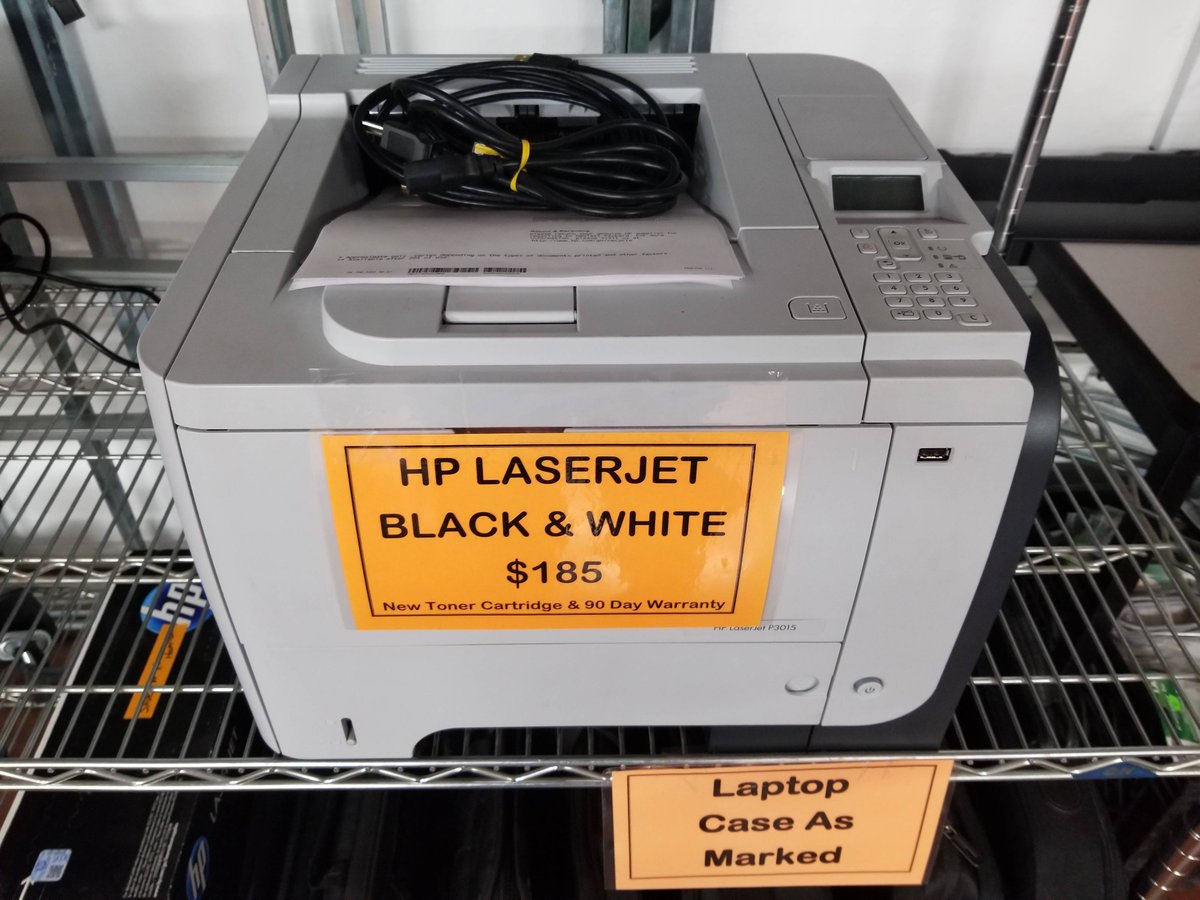 ComputerCorpsNV's tweet image. Tired of inkjet waste and clogs? Go LASER! Limited supply.