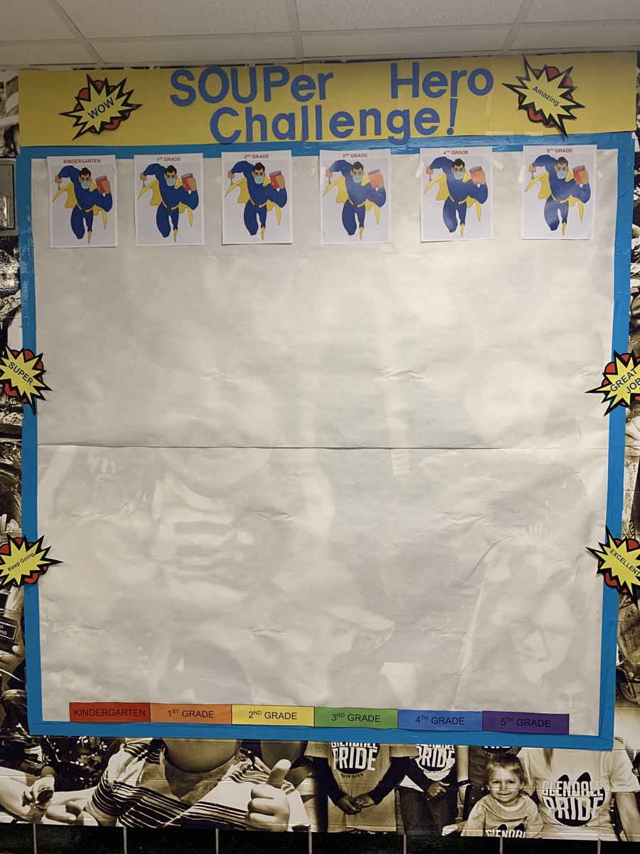 Let the SOUPer Hero Challenge Begin Glendale! Which Grade Level will TOP our Chart? Stay tuned for daily updates! ⁦<a href="/GlendaleSH/">Glendale Elementary School</a>⁩ ⁦<a href="/SHPantherEye/">The Panther Eye</a>⁩ ⁦<a href="/SweetHomeEF/">Sweet Home Education Foundation</a>⁩