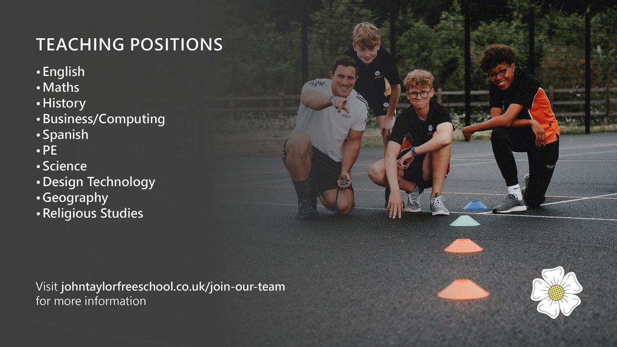 atkinson4sue's tweet image. Details of our sept 2022 teaching vacancies are now out. Let me know if you have any Qs. Professional learning, coaching, collaboration, evidence informed approaches are all part of @jtfreeschool culture #flexibleworking #awayslearning #teachingvacancies jtmat.co.uk/vacancies/
