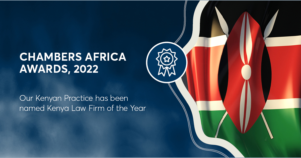 Bowmans_Law's tweet photo. AWARDS 🇰🇪 | We are very proud to announce that our Kenyan practice was named #Kenya Law Firm of the Year at the @ChambersGuides #ChambersAfricaAwards  ceremony held earlier today. Read more here: https://t.co/72kJI3VasO https://t.co/M88KR5MS1b