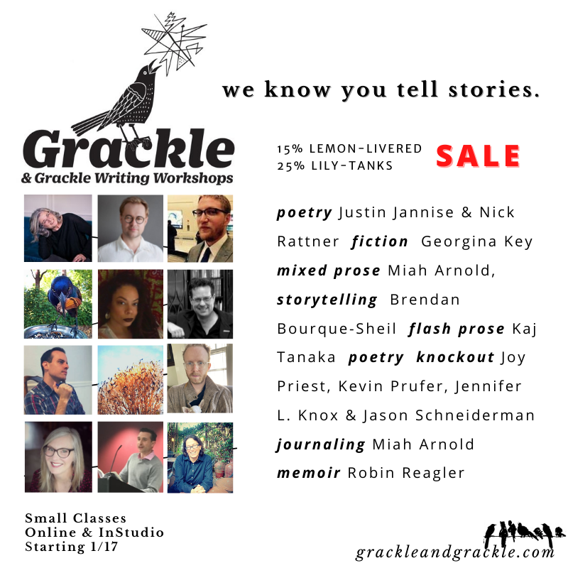 MiahArnold's tweet photo. SALE on classes by great poets and writers. https://t.co/QUHnH6t0YZ https://t.co/EMXkBzWAKc