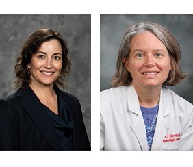 dukeobgyn's tweet image. So proud of #gynoncs Drs. Angeles Alvarez Secord (@AngelesSecord) and Laura Havrilesky (@LHavrilesky) for this accomplishment. 🎉