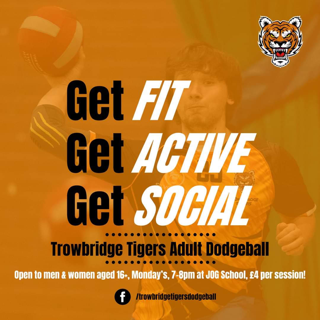 Come and get involved at <a href="/TigersDodgeball/">Trowbridge Tigers Dodgeball</a> sessions available for Juniors and Adults. Please RT 

@LiamCrippsCEM <a href="/Bath_Wilt_P/">Bath & Wilts Parent</a> <a href="/Active_Trow/">Active Trowbridge</a> @TrowTIC <a href="/TrowTownHall/">Trowbridge Town Hall</a> <a href="/TrowFuture/">Trowbridge Future</a>
