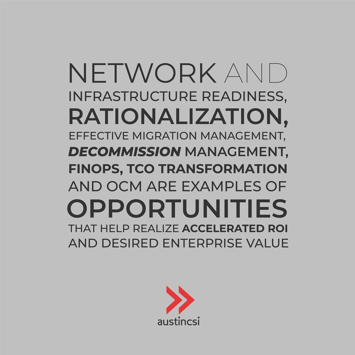 AustinCSI's tweet image. In today’s digital age, cloud transformation is not a new concept. However, cloud transformation initiatives will continue to be an enterprise undertaking well into the next decade.

To learn more =&amp;gt; austincsi.com/portfolio/acce…

#transformation #cloud #lifeataustincsi #consulting