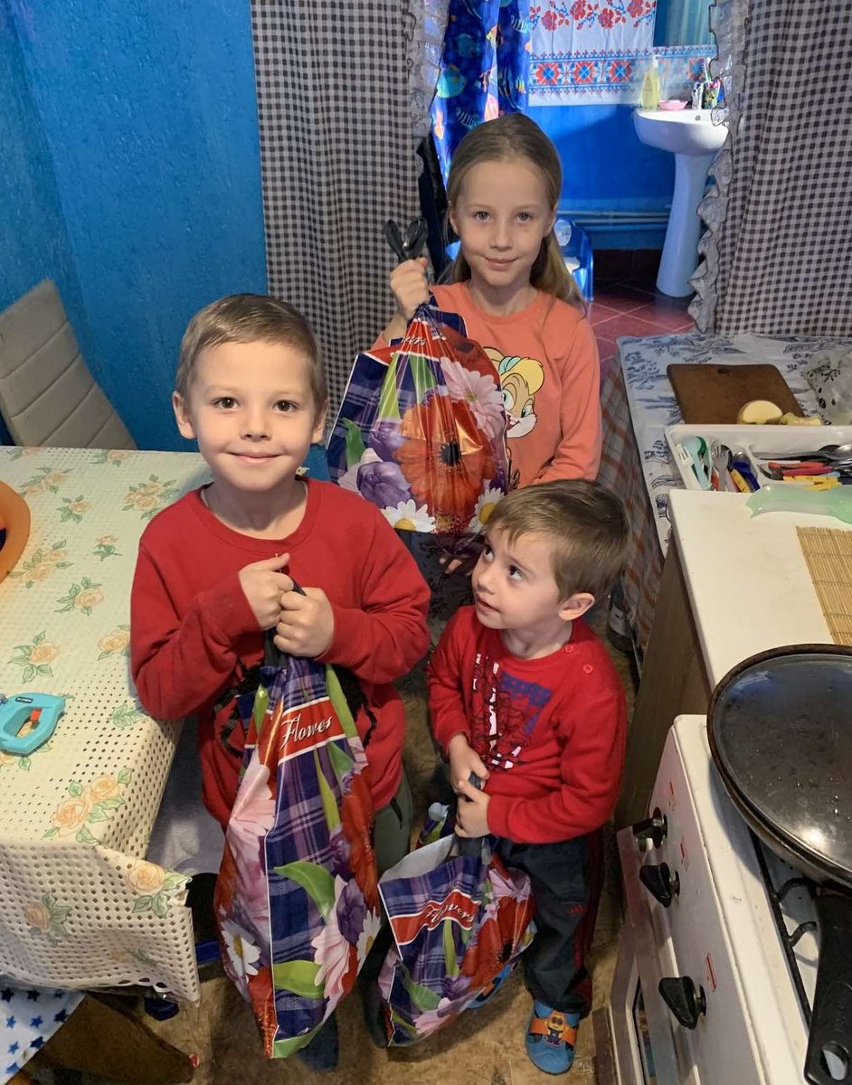 IATonline's tweet photo. More #christmasoutreach from Ukraine, today Odessa region, where Pastor Ruslan and team distributed gift bags and also vegetables to people in need #christiancompassion #givenwithlove https://t.co/55I7KCRhuY