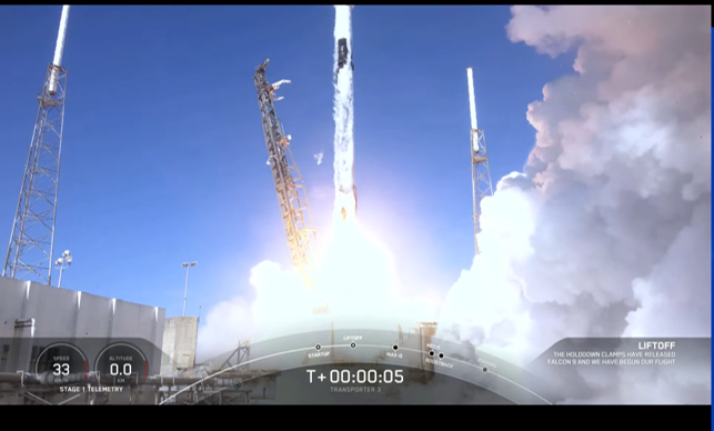 USC_ISI's tweet photo. We did it! This morning @USC launched its 3rd #satellite, DODONA, as part of the @SpaceX Smallsat Rideshare program. It was built at the #Space Engineering Research Center (SERC) of ISI. Thank you @lockheedmartin for sponsoring this project! See the pics of the launch. https://t.co/47XqDtnUee