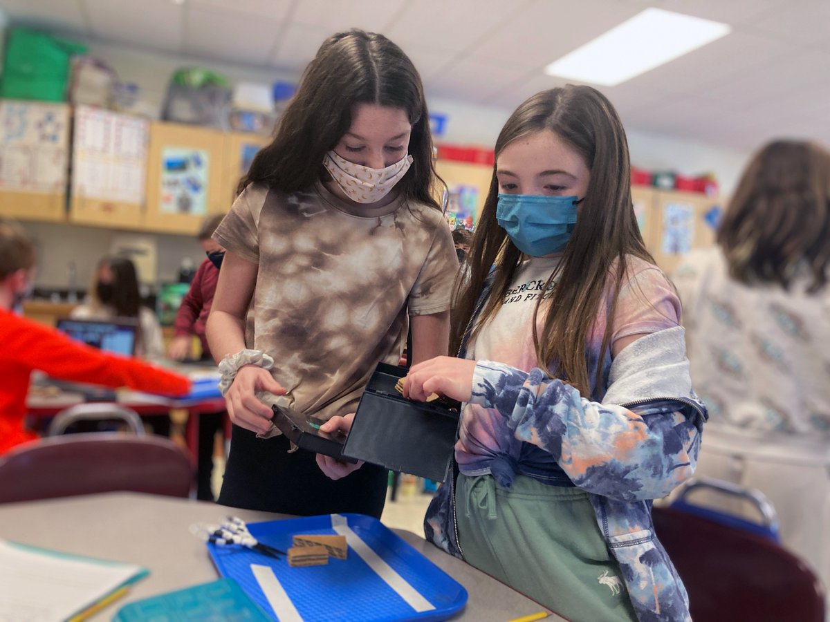 What’s inside a black box? <a href="/CottageLaneES/">Cottage Lane</a> fifth-graders in Anne O’Brien’s class are working together to explore the hidden contents of these boxes through research, collaboration and hands-on discovery as part of their Earth Systems: Geosphere Unit!