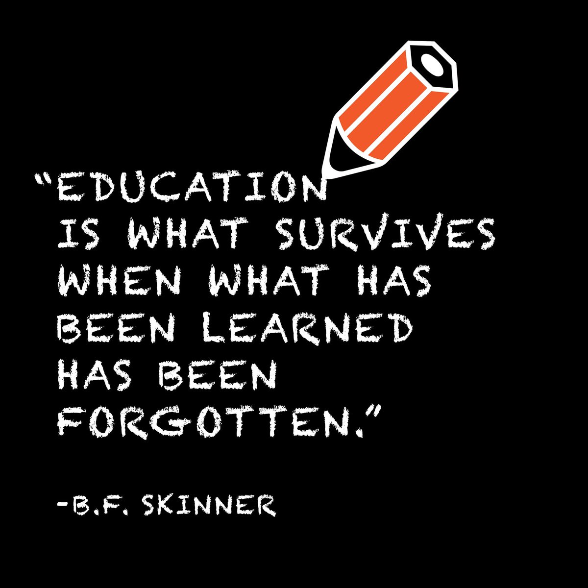 TheReadF's tweet photo. “Education is what survives when what has been learned has been forgotten.” –B.F. Skinner
#FortheLoveofLearning #TheReadingFoundation #ILoveLearning #ReadingRocks #YYC #YYZ #YVR https://t.co/WVvUa9GjUP