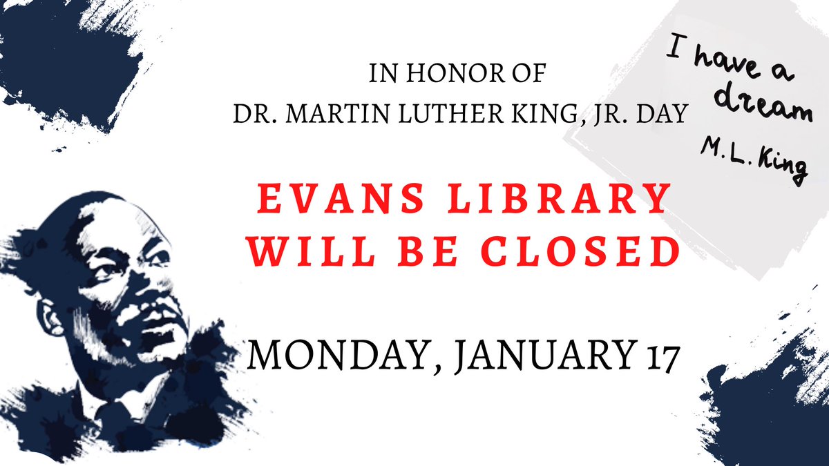 Evans Library tweet media