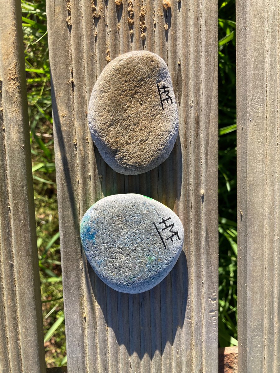 eleludemann's tweet photo. An artist is leaving painted stones in Windsor on the #A2O #Alps2Ocean #publicart https://t.co/Srd8doxSYz