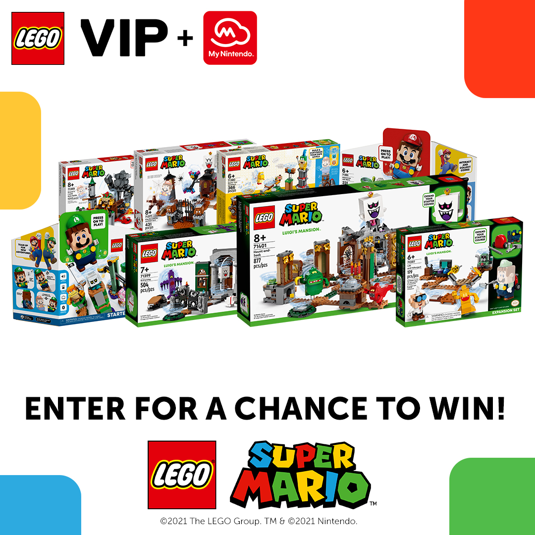 Nintendo Of America Redeem Your My Nintendo Platinum Points For A Chance To Win A Prize Featuring Frightful Family Fun With Legosupermario Luigi S Mansion Sets And More Enter Today T Co Jpvck9aylc
