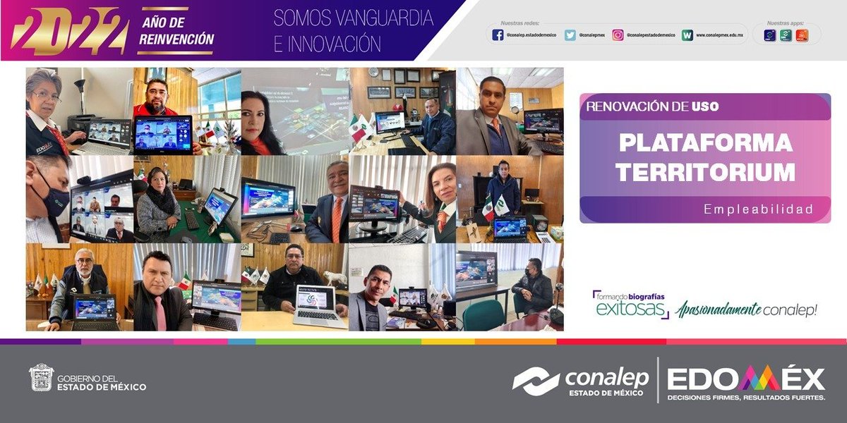 Conalep_Edomex's tweet photo. En el #AñoDeLaReinvención renovamos el uso de la plataforma @territoriumlife para fortalecer el expediente único del estudiantado: Bolsa de trabajo, empleabilidad y seguimiento a egresados. Presentada por @ajaimesg y Mtro. @Enrique_MenV 
@geramonro05 @israeljeronimol https://t.co/vERn01PE7b