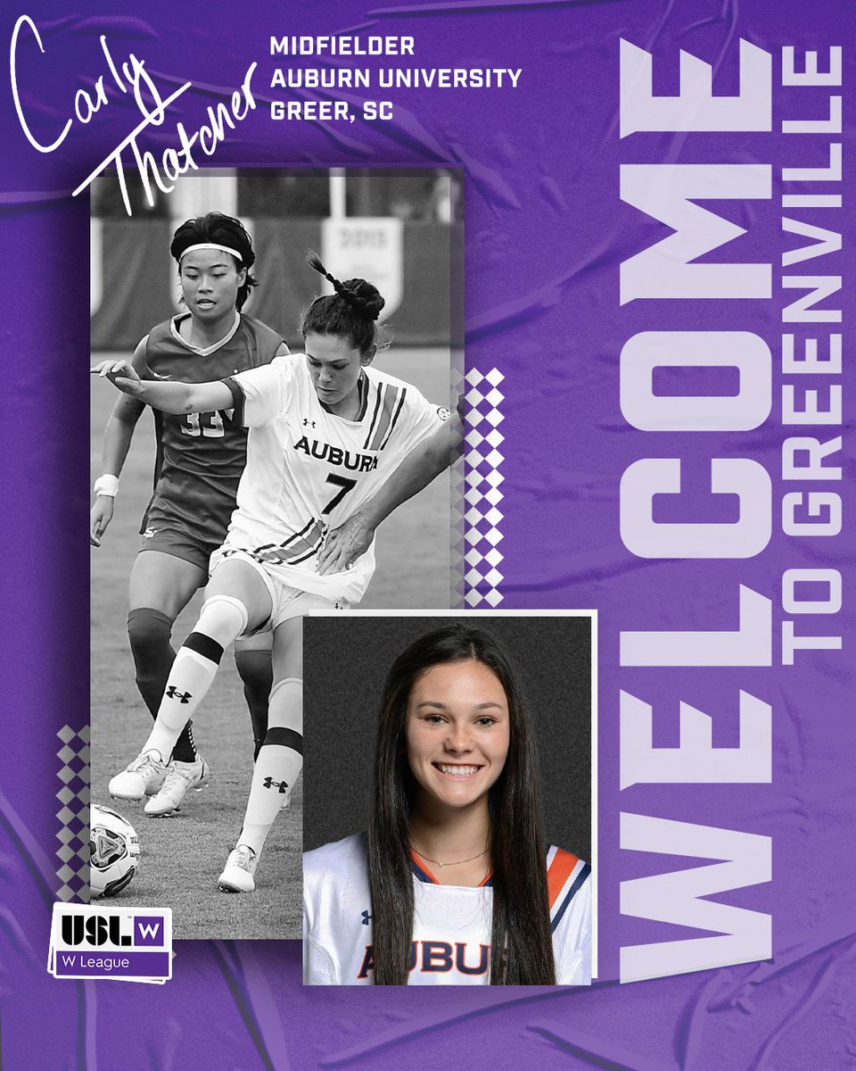 Drumroll please 🥁...🥁...🥁...🥁

We would like to introduce our first two players of the Greenville Triumph inaugural <a href="/USLWLeague/">USL W League</a> team: <a href="/carolineconti23/">caroline conti</a> &amp; <a href="/thatcher_carly/">Carly Thatcher</a>!

Read more: bit.ly/3A9yWoV