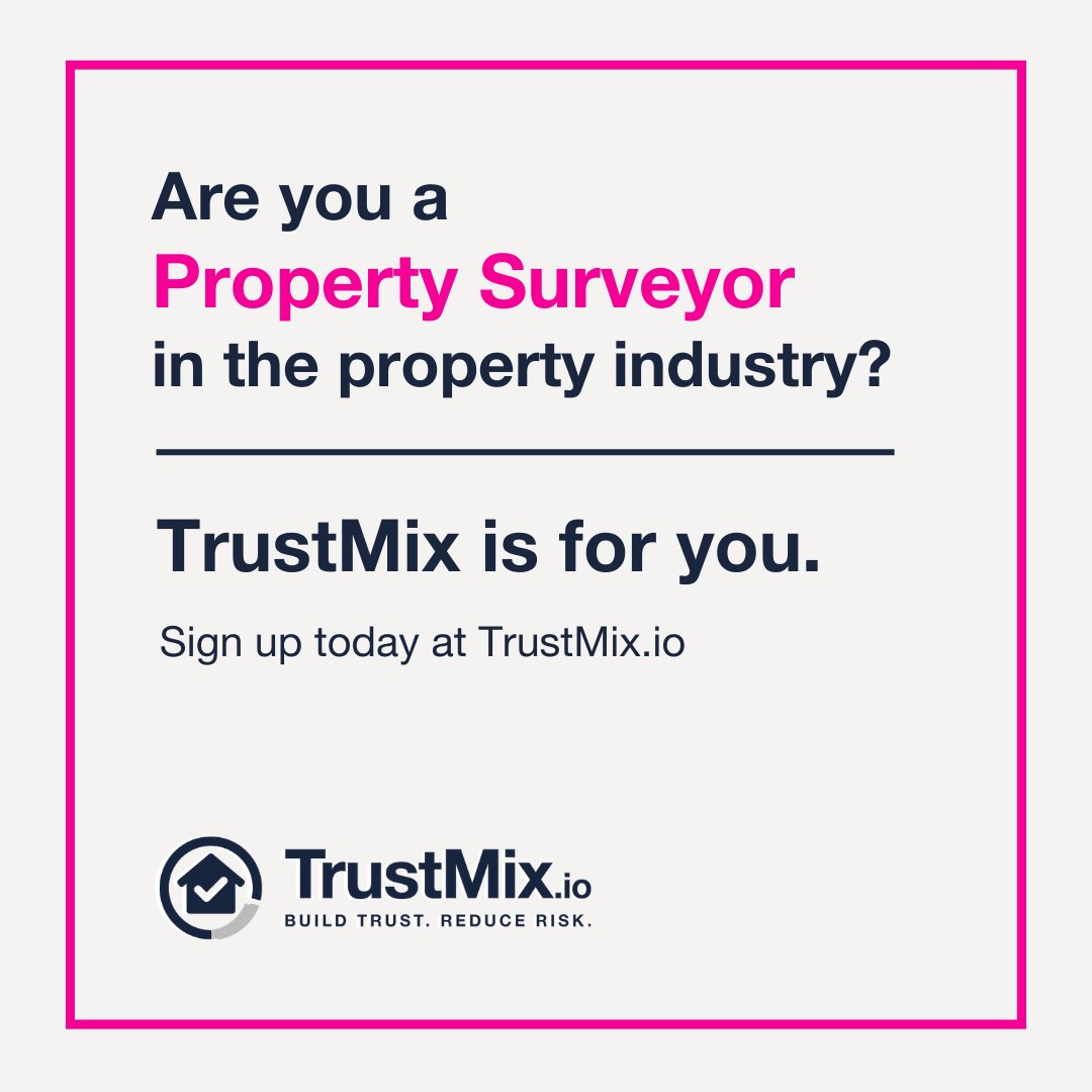 Are you a Surveyor in the Property Industry? TrustMix can help you. 

Our online platform can bring you closer to people and businesses in the property investment industry to conduct business with.

Signup today using the link in our bio!

#PropertySurveyor #TrustMix #SEIS