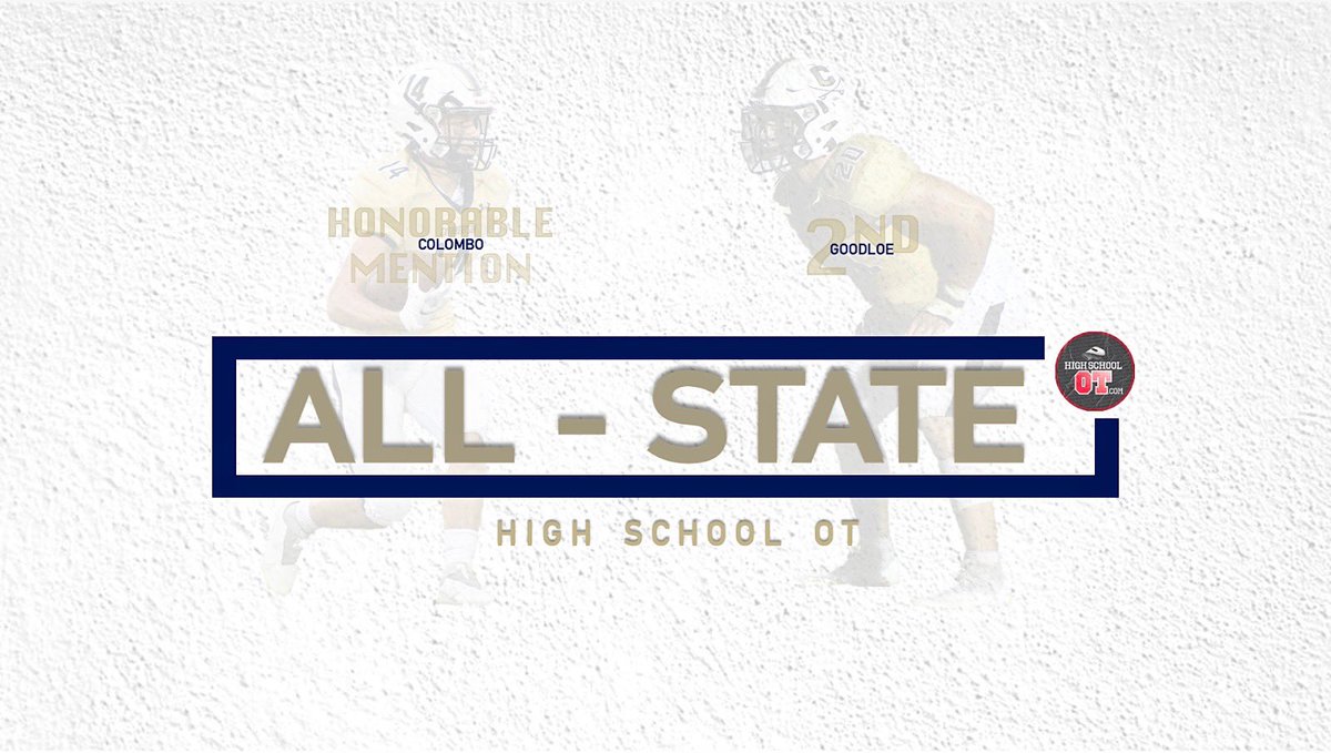 Congratulations to <a href="/ajcolombo1/">aj colombo</a> and <a href="/anthonygoodloe1/">Anthony Goodloe</a> for being named to the <a href="/HighSchoolOT/">HighSchoolOT</a> All-State Team!