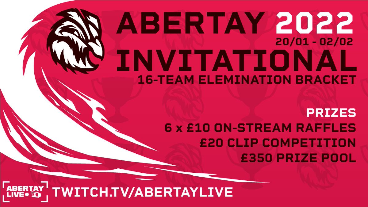 Here is some more details about the #AbertayInvitational. Make sure to follow us for more updates next week!