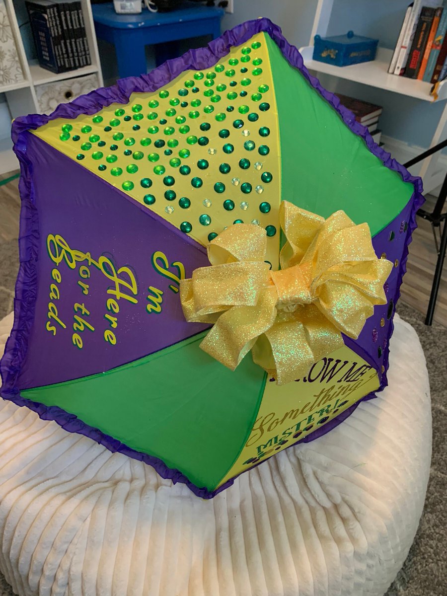 Excited to share the latest addition to my #etsy shop: Child's Mardi Gras umbrella etsy.me/3GrdxK5 #delillcreations