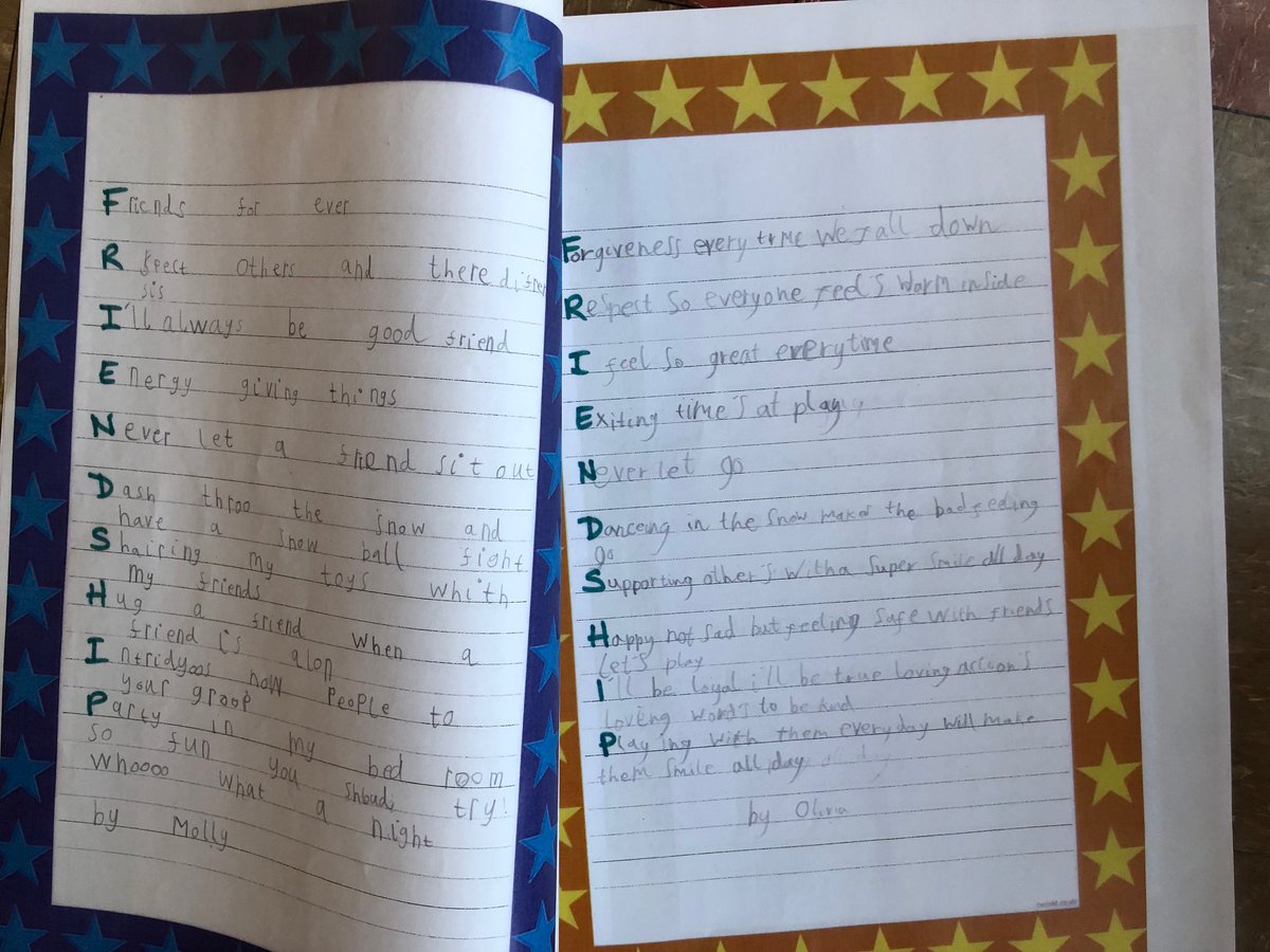 StratLitFest's tweet photo. What a lovely morning with @KinetonPrimary and @SerenaKPatel and finally being able to show her what the children had put together for the #MyAuthorProject around the theme of friendship. Thanks to @PersimmonHomes and @ThistleTrust for #supportingliteracy https://t.co/985ZicaQE3