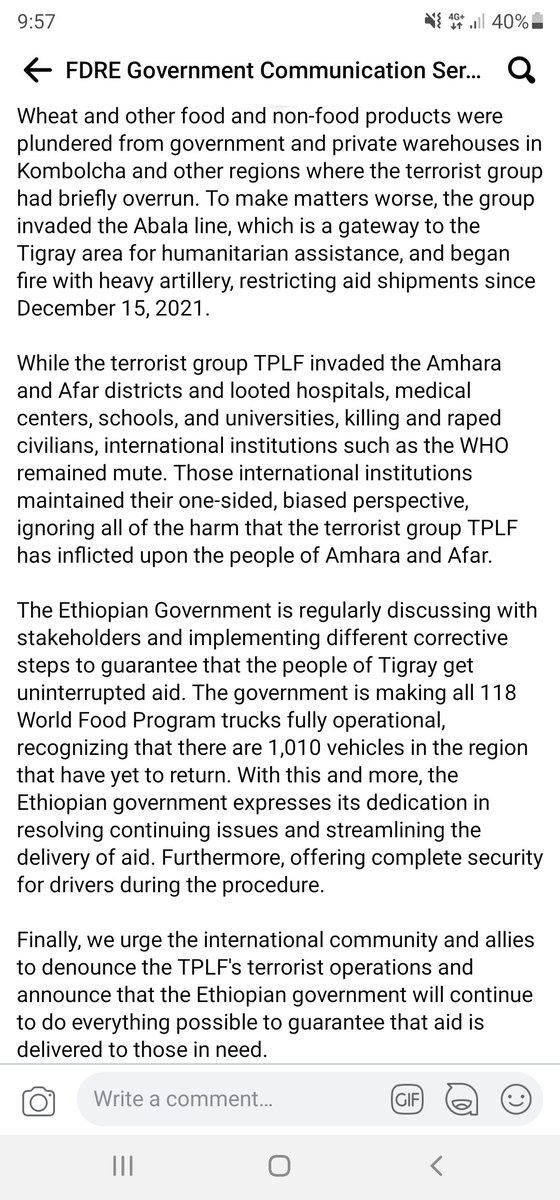 DrShumete's tweet photo. #TPLFTerroristGroup has looted food, medicine and fuel from #Afar & #Amhara that is enough for the next 2+ years to prolong the war, do further invasion & expand its act of terrorism in the HoA. That is why #TPLF blocked food aid entering to #Tigray .
https://t.co/IiD6ABSx0m https://t.co/lCVUM9h9bY