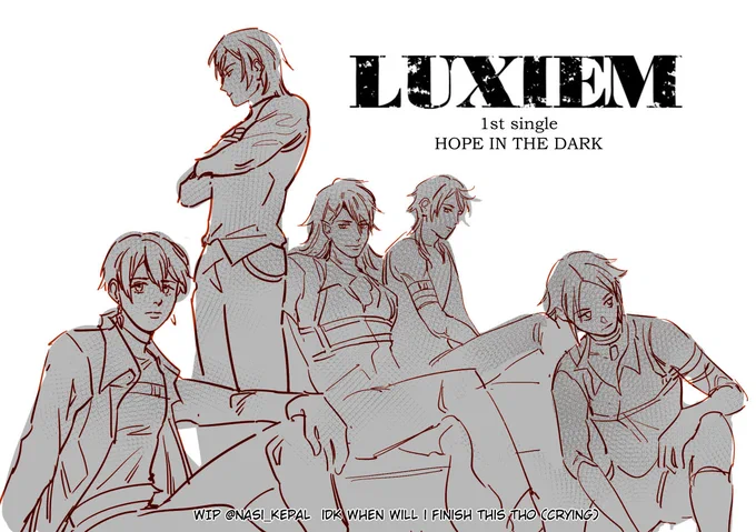 [WIP] Iuxiem but make them kp0p 2nd gen boyband album poster bonus 
(they need more unnecessary belts) 
