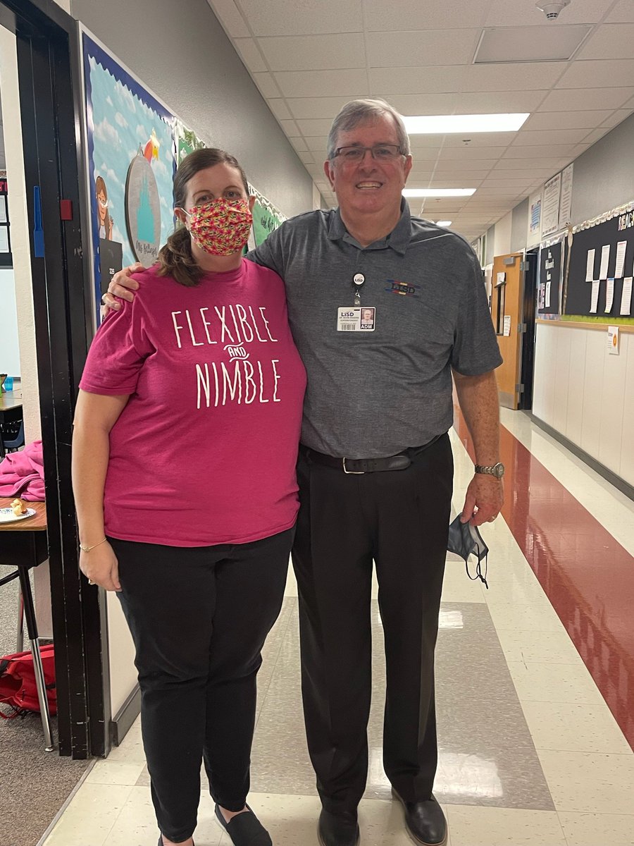 MrsBallingerCRE's tweet photo. So glad to get to see this amazing leader @KROG55 of our school district one more time before he retires.  He will surely be missed.  #LISD #flexibleandnimble https://t.co/e0z20tGIzt