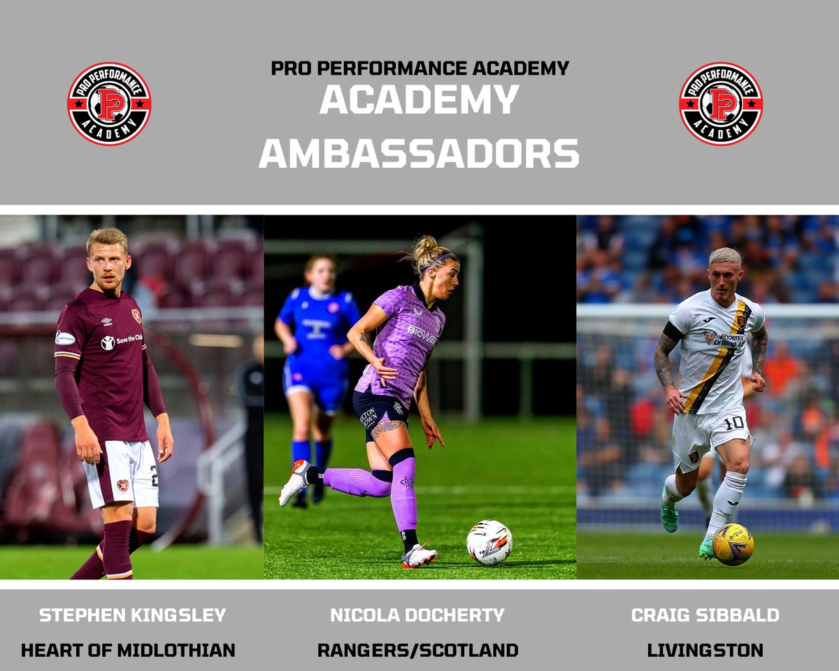 Delighted to have Stephen, Nicola and Craig as ambassadors for our academy 🔥⚽️